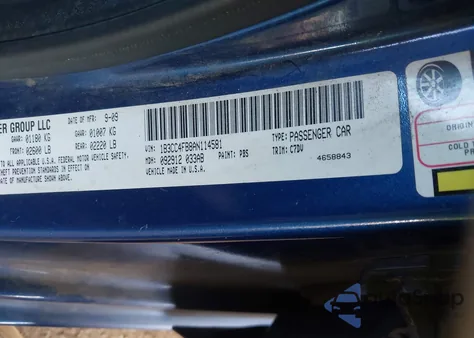 2010 Dodge Avenger Sxt из США, поврежденный, VIN 1B3CC4FB8AN114581